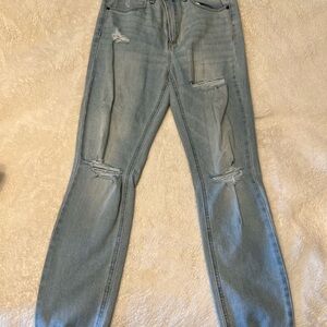 Abercrombie & Fitch Light Wash High Rise Jeans